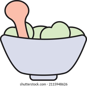 pestle Vector illustration on a transparent background.Premium quality symmbols.Vector line flat icon for concept and graphic design.

