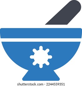 pestle Vector illustration on a transparent background. Premium quality symmbols. Glyphs vector icons for concept and graphic design.