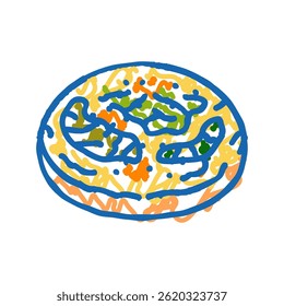 pesto bun food meal doodle icon sketch vector. pesto bun food meal sign. isolated symbol illustration