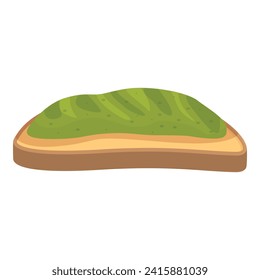 Pesto green board icon cartoon vector. Natural basil. Cook culinary