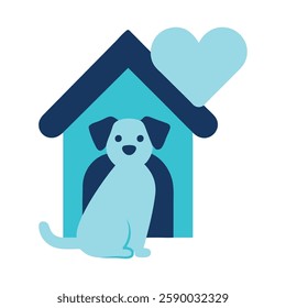 Pet Adoption Dog in shelter for care animal