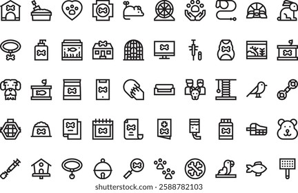 Pet adoption icons High-Quality Vector Icons Collection with Editable Stroke. Ideal for Professional and Creative Projects.