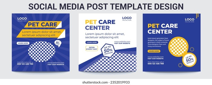 Pet adoption Social Media Banner and Story Templates