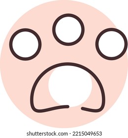 Alergia de mascotas, ilustración, vector sobre fondo blanco.