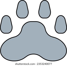 pet, animal, black, paw, footprint, icon, dog, foot