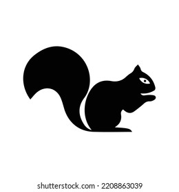 Pet Animal Gopher Squirrel Icon | Black Vector Illustration |