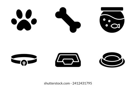 Pet and Animal icon design template in style