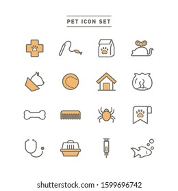 PET AND ANIMAL ICON SET