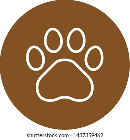 Pet Animal Paw Outline Icon