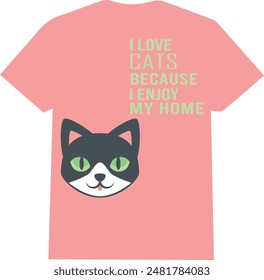 pet animal T shirt  design , cat t shirt for animal lover 