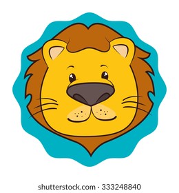 Pet and animals funny cartoon design, vector illustration graphic