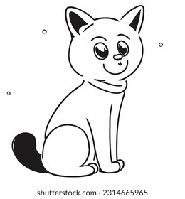 pet art cartoon vector cat