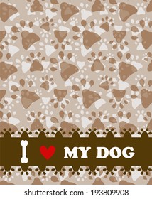 pet background with place for the text