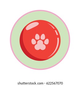 pet ball / pet toys accessories. vector illustration