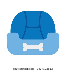 Pet Bed Flat Icon Design For Personal nad Commercial Use