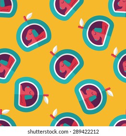 Pet bed flat icon,eps10 seamless pattern background