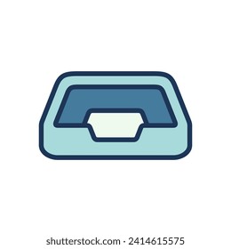 pet bed icon symbol vector template