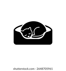 Pet Bed with Sleeping Icon for Comfortable Pet Rest