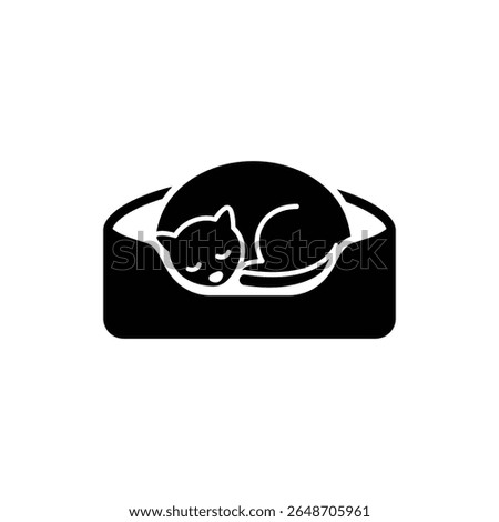 Pet Bed with Sleeping Icon for Comfortable Pet Rest