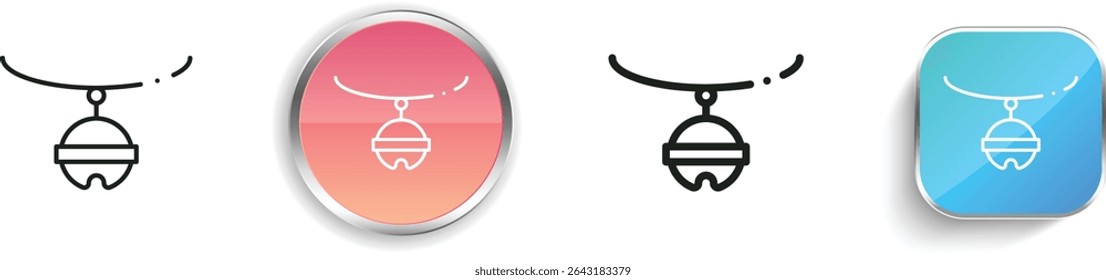 pet bell icon. Thin Linear, Regular and Button Style Design Isolated On White Background