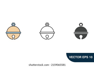 símbolo de iconos de timbre de mascota elementos vectoriales para web infográfica