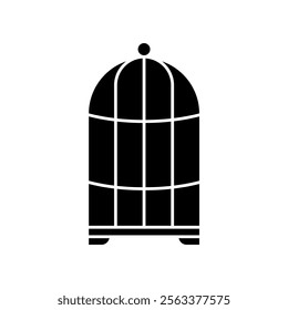 pet bird cage icon, modern vector isolated on white background.