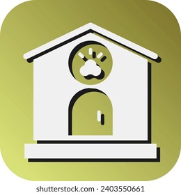 Pet Boarding Vector Glyph Gradient Background Icon For Personal And Commercial Use.
