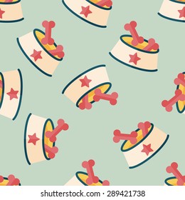 pet bone flat icon,eps10 seamless pattern background