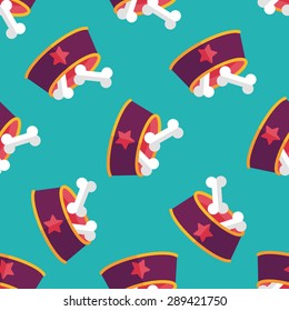 pet bone flat icon,eps10 seamless pattern background