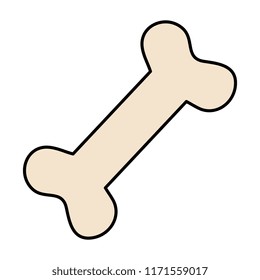pet bone isolated icon