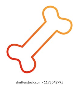 pet bone isolated icon