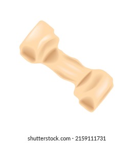 pet bone toy icon isolated