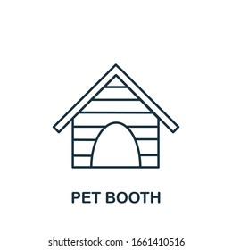 Pet Booth icon from home animals collection. Simple line element Pet Booth symbol for templates, web design and infographics