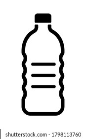 Pet Bottle Vector Icon Illustration