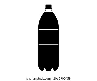 A PET bottle .  Vector illustration.