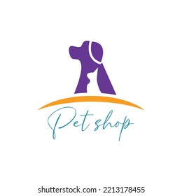 Pet Boutique Logo Design Vector Template simple minimalist