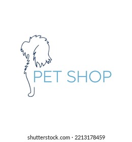 Pet Boutique Logo Design Vector Template simple minimalist