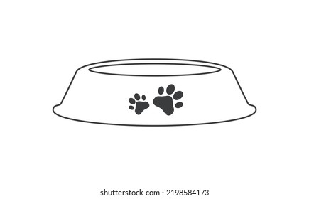  Pet Bowl Flat Vector Icon