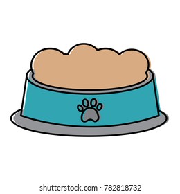 pet bowl with food diet nutrition
