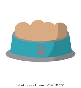 pet bowl with food diet nutrition