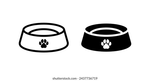 Pet Bowl icon. for mobile concept and web design. vector illustration