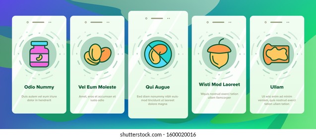 Pet Bowl Onboarding Mobile App Page Screen Vector