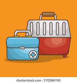 pet box transport icon