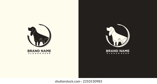 Pet brand logo design with unique concept