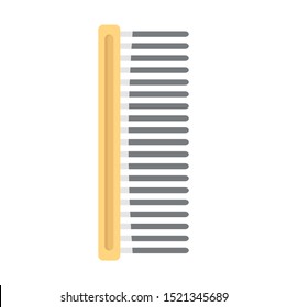 Pet brush icon. Flat illustration of pet brush vector icon for web design