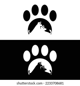 Pet bull animal logo design . icon logo 