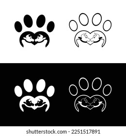 Pet bull animal vector logo design . Bull icon 