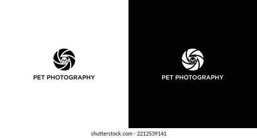 Pet Camera Lens Logo Design