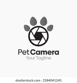 Pet Camera Logo Design Template. Good for Business, Agency, Community and Organization
