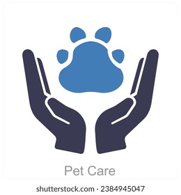 Pet Care and animal icon concept